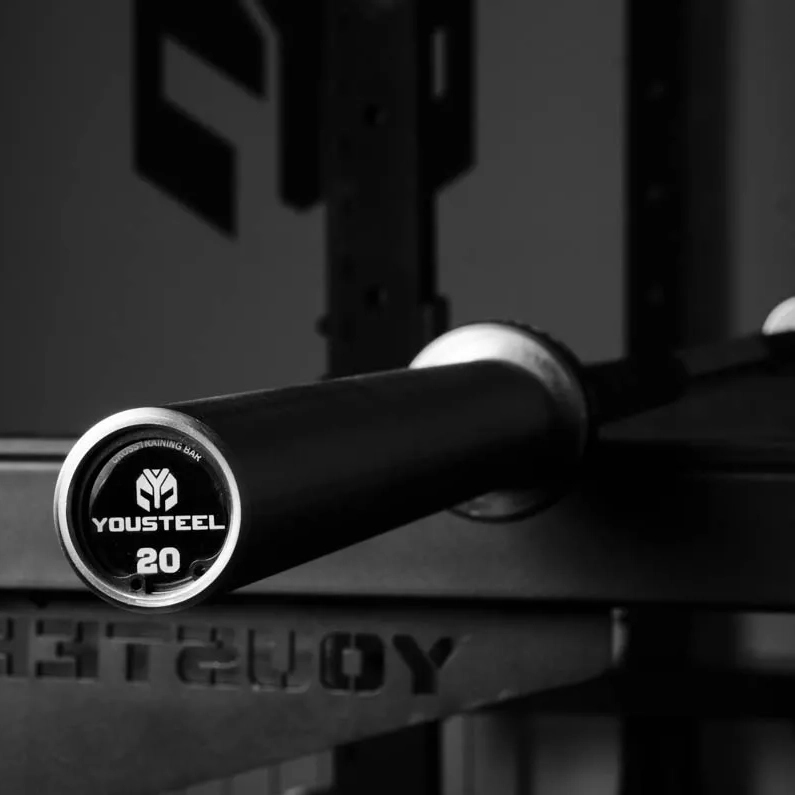 Тренировочный гриф YOUSTEEL XF-20 20 кг, черный/хром
