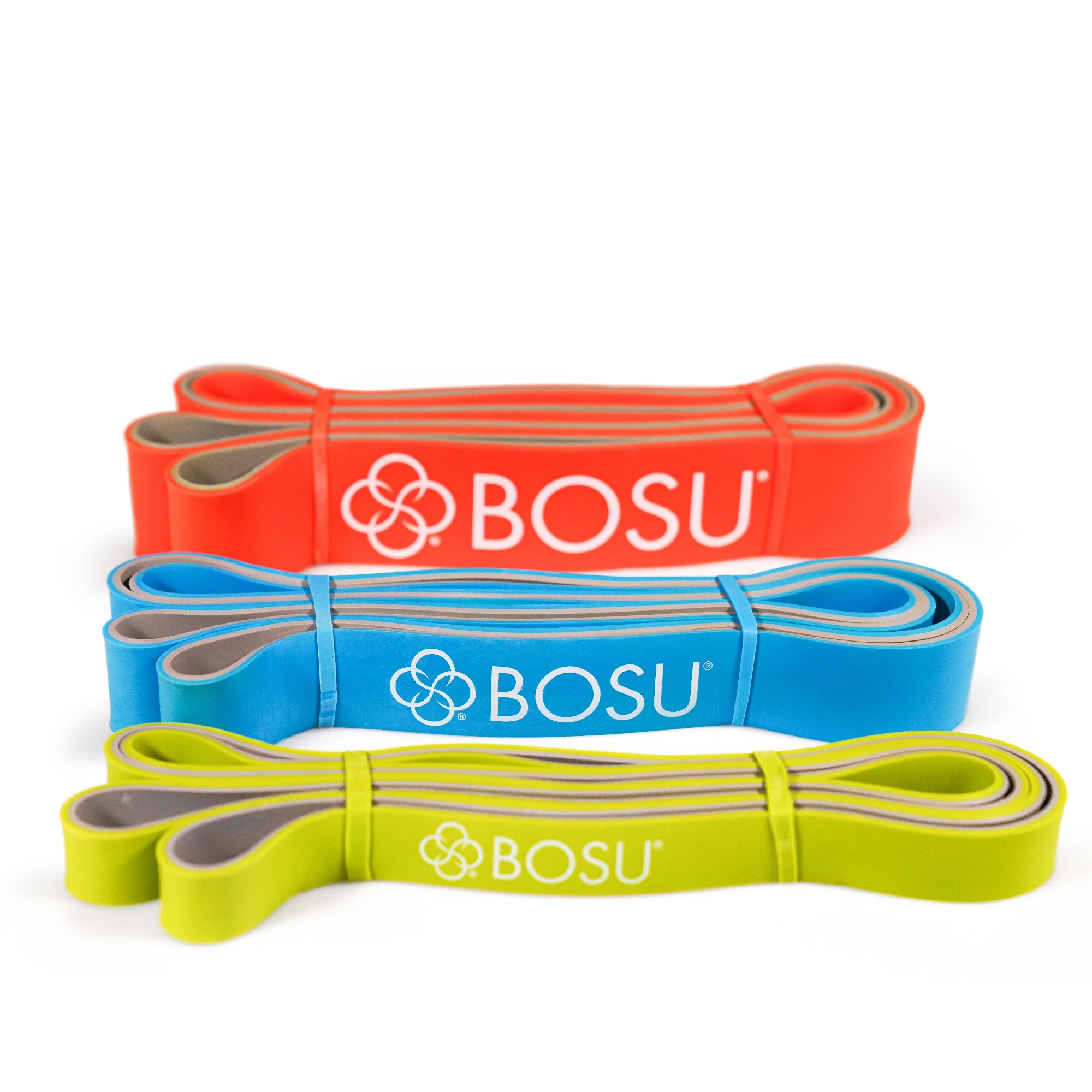Ленточный амортизатор BOSU Resistance Band среднее сопротивление, 20-45 кг, ширина 3,17 см, синий