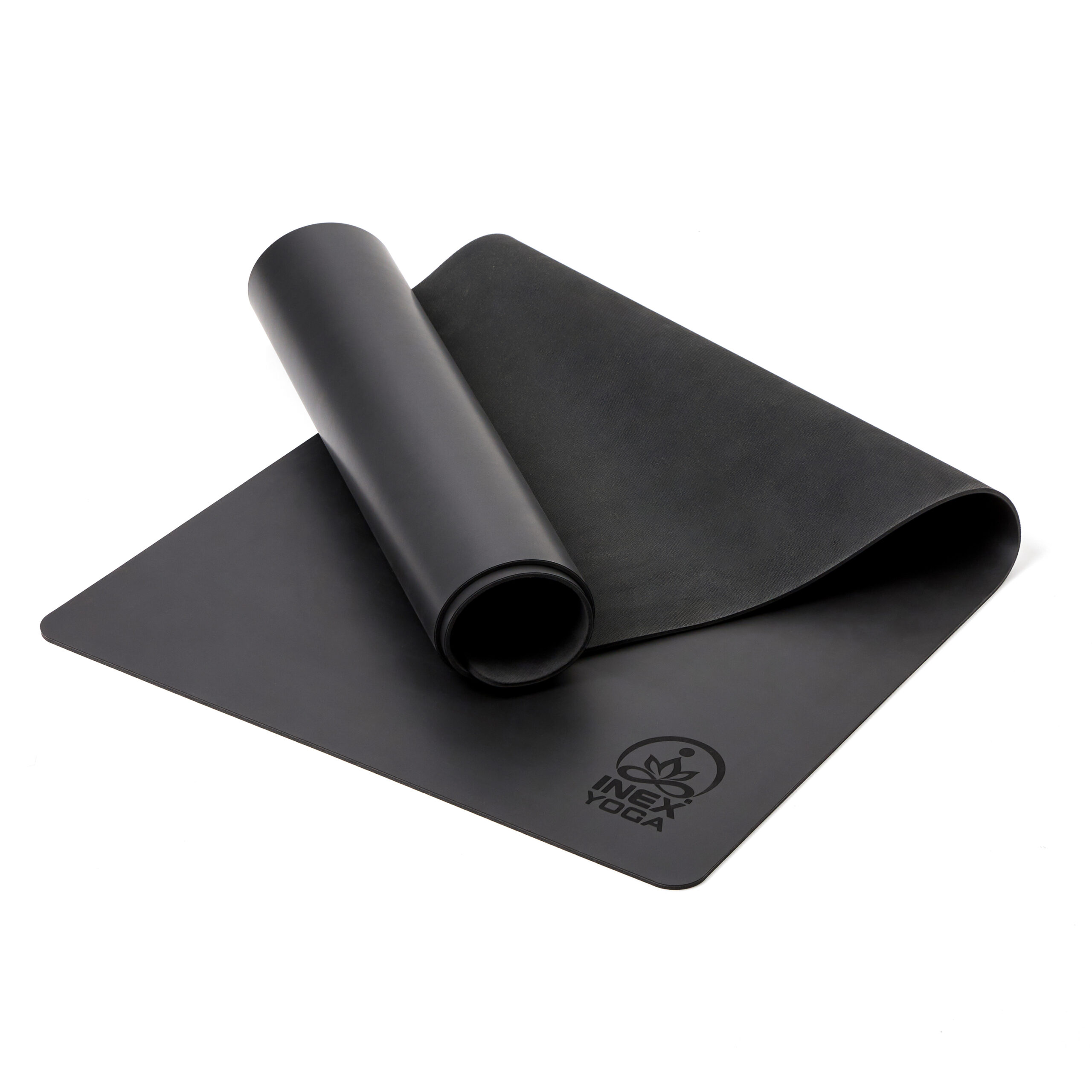 Влагостойкий коврик для йоги INEX PU Yoga Mat 185 х 68 х 0,4 см, 2,8 кг, влагостойкий, черный
