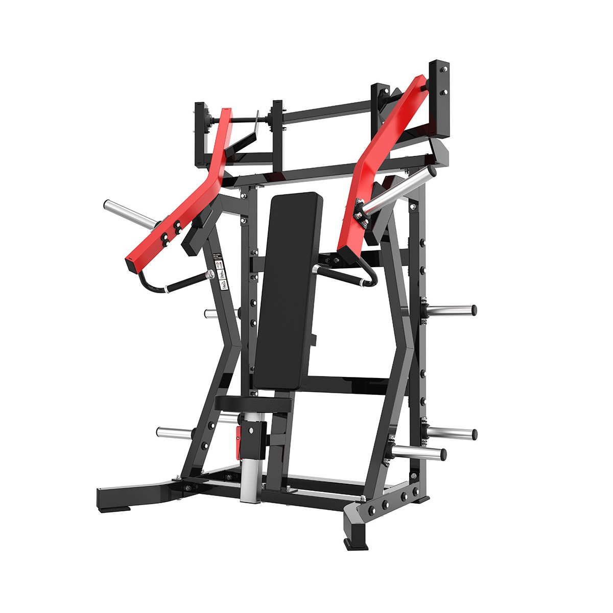 Наклонный грудной жим на свободных весах Protrain PP101 (черно-красный)