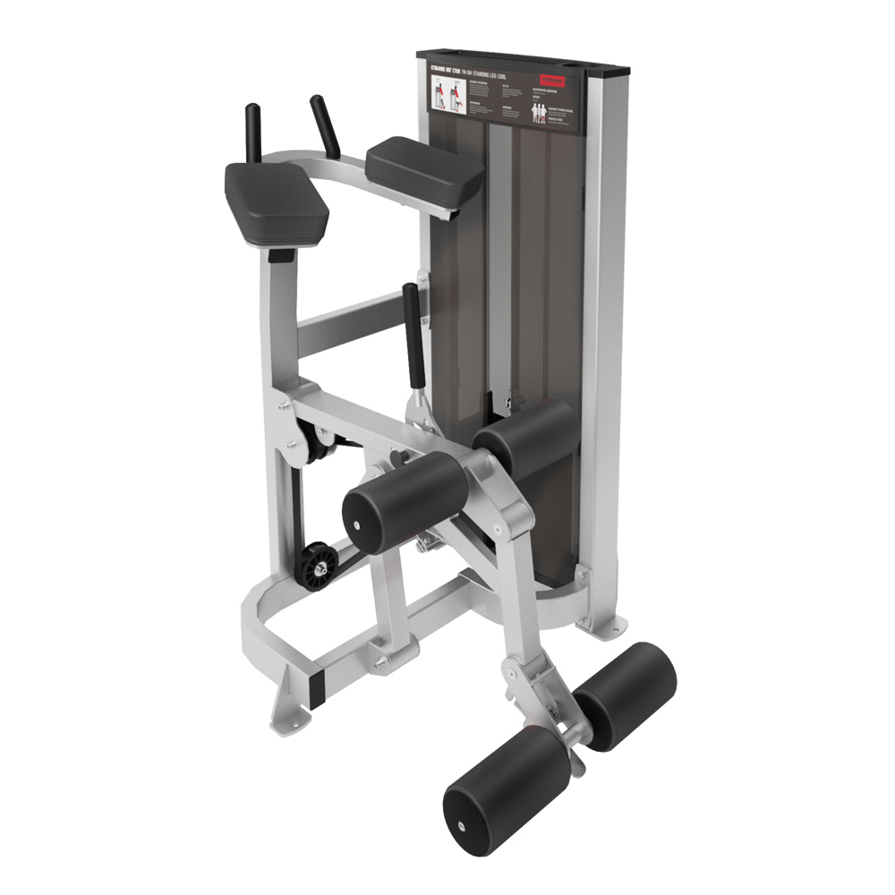 Сгибание ног стоя FOREMAN FN-104 темно-серебряный/черный
