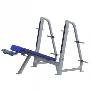 Олимпийская скамья с обратным наклоном FOREMAN FW-412 белый/графит